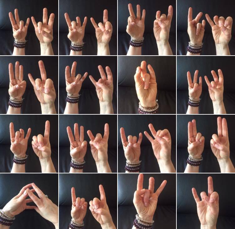 Yoga oefeningen voor de vingers en de hand
